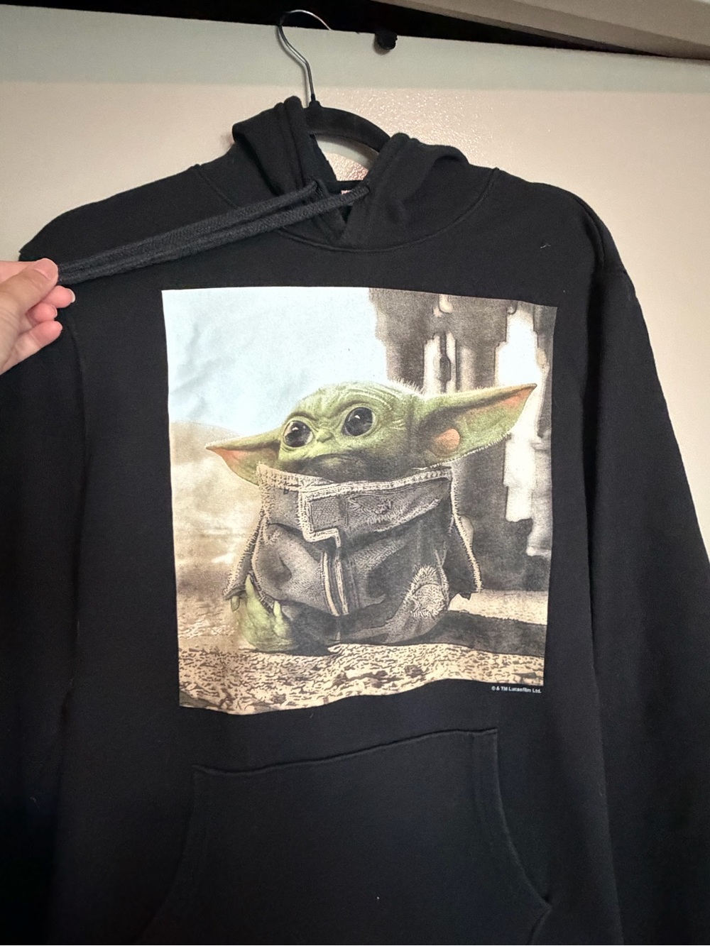 Old Navy Black Hoodie with Logo Tag